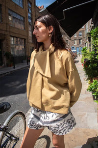 Object Arina Fennel Seed Scarf Detail Sweatshirt