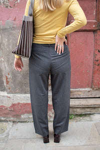 Object Ivalo Grey Wide Barrel Leg Trousers - The Mercantile London
