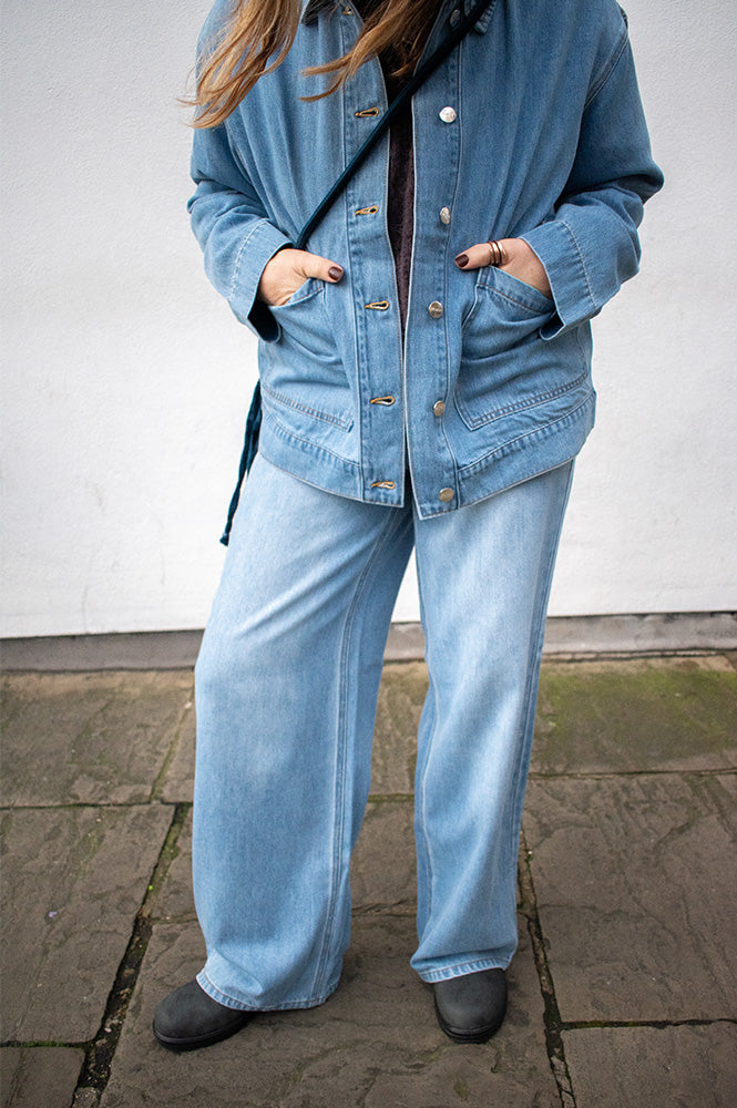 Object Rosie Tie Light Blue Denim Jeans