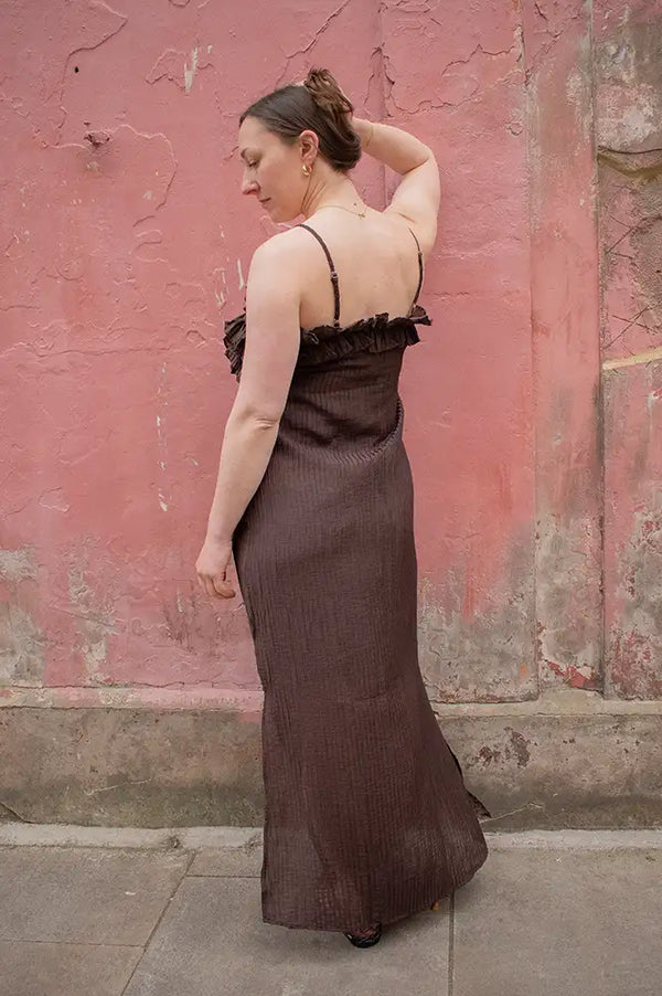 Object Lyne Seal Brown Dress - The Mercantile London