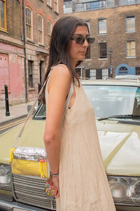 Object Mabel Macadamia Pleated Maxi Dress - The Mercantile London