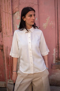 Object Frame Cloud Dancer Denim Shirt - The Mercantile London