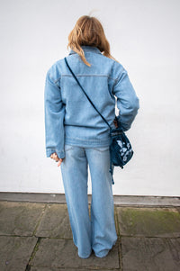 Object Rosie Light Blue Denim Overshirt