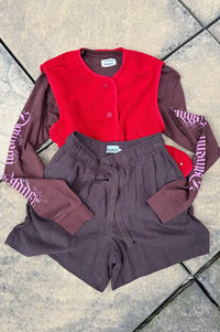 Object Sanne Seal Brown Shorts