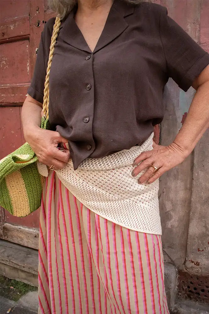 Object Goody Cloud Dancer Crochet Scarf