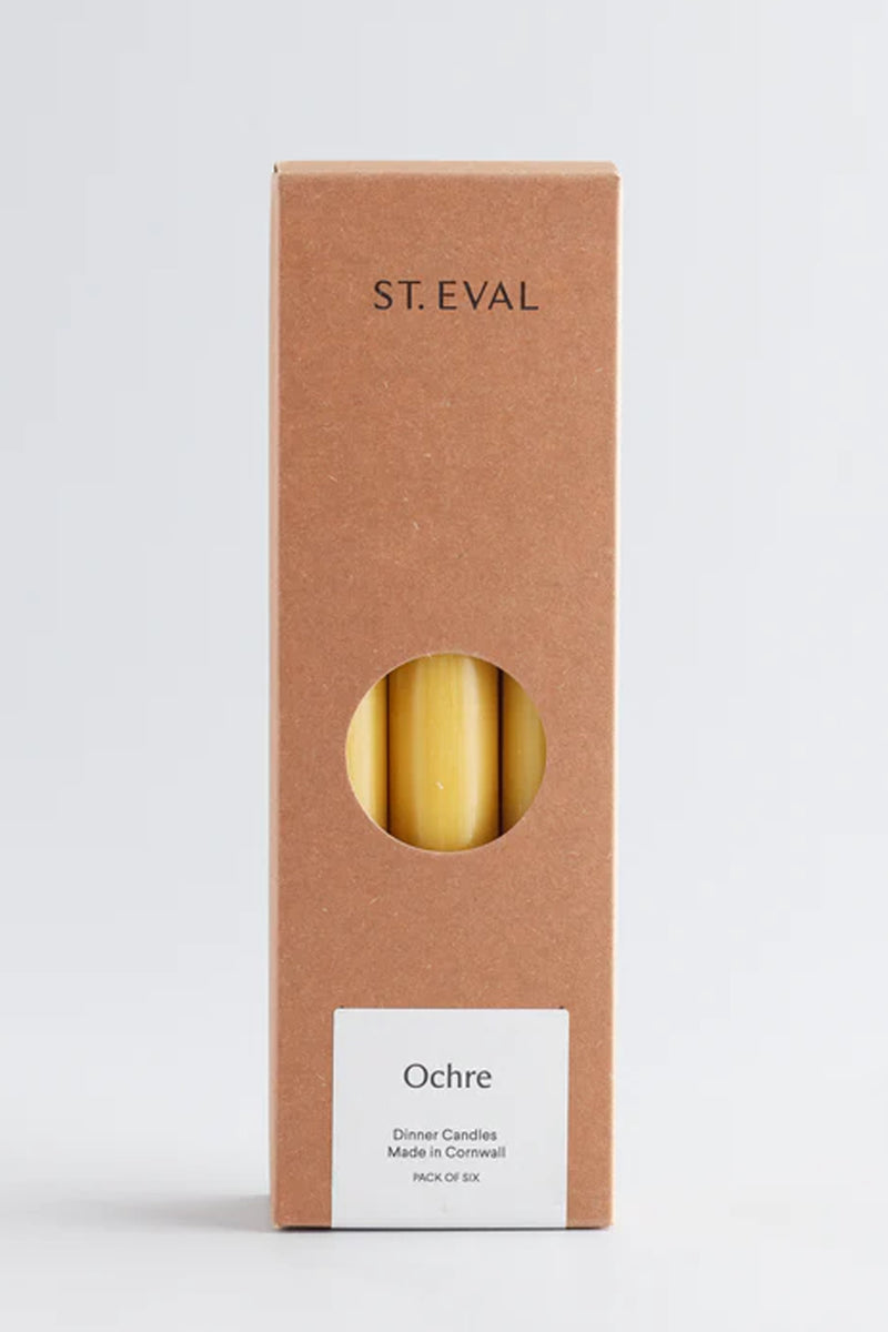 St. Eval Ochre Dinner Candles - The Mercantile London