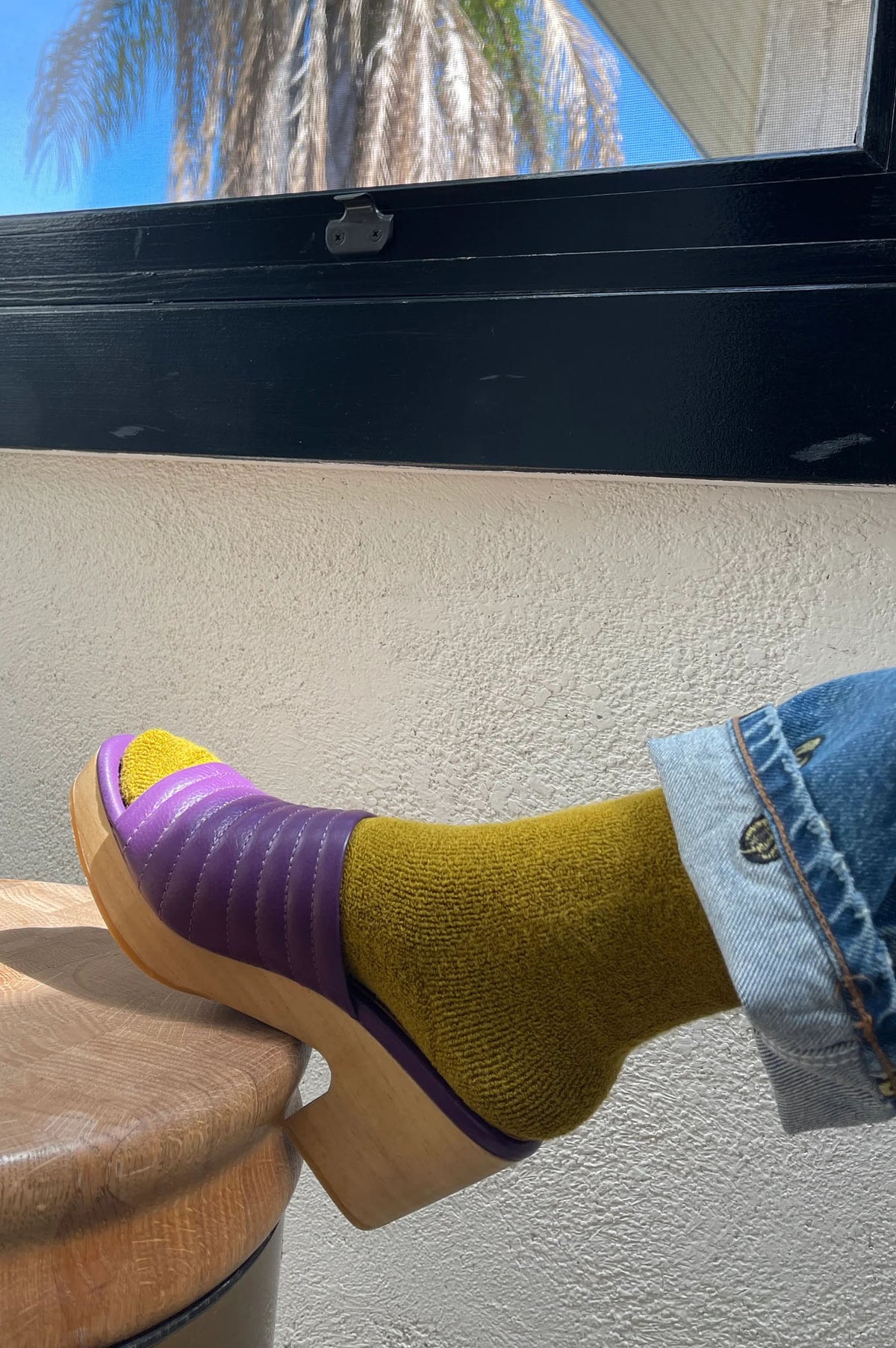 Le Bon Shoppe Cloud Green Olive Socks - The Mercantile London