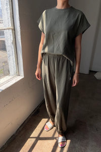 Le Bon Shoppe Balloon Olive Green Pants - The Mercantile London