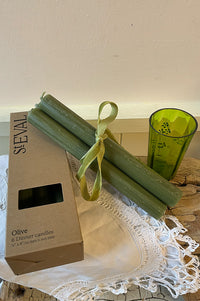 St. Eval Olive Dinner Candles - The Mercantile London