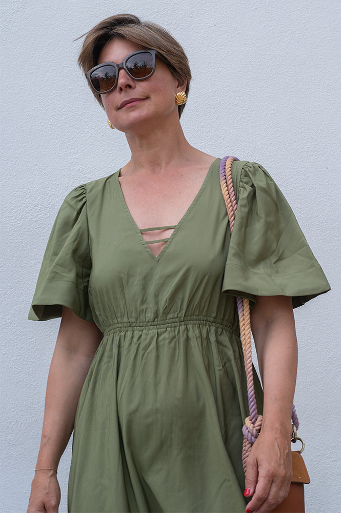 Object Celine Capulet Olive Maxi Dress - The Mercantile London