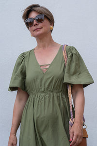 Object Celine Capulet Olive Maxi Dress - The Mercantile London