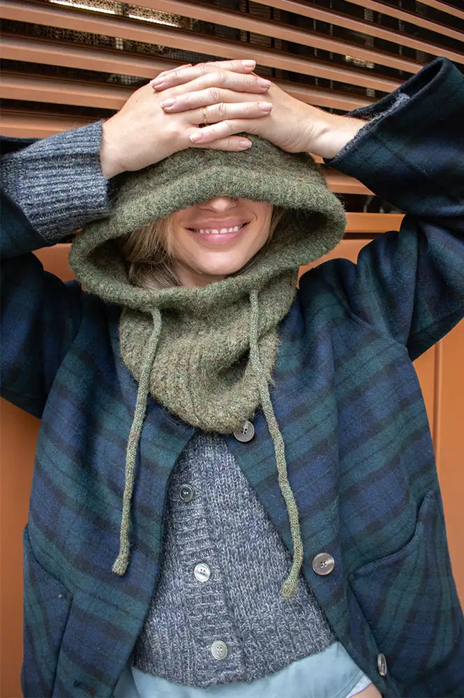 Object Milu Duffle Bag Melange Knitted Balaclava