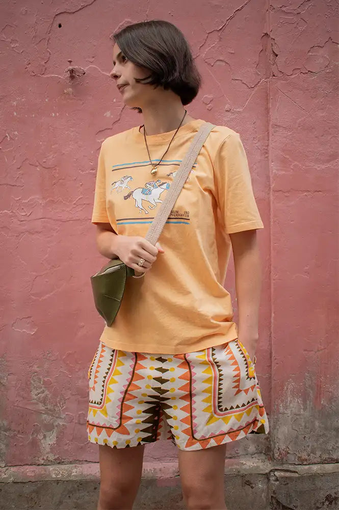 An'ge Rivilane Picoty Olive Shorts - The Mercantile London