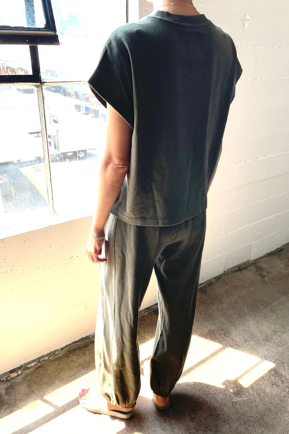 Le Bon Shoppe Balloon Olive Green Pants - The Mercantile London