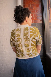 Suncoo Gabera Olive Polo Top - The Mercantile London