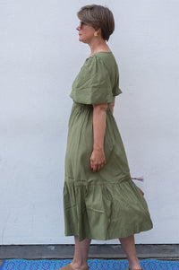 Object Celine Capulet Olive Maxi Dress - The Mercantile London