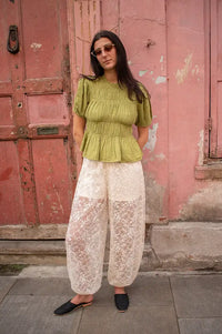 An'ge Sizaya Olive Blouse - The Mercantile London