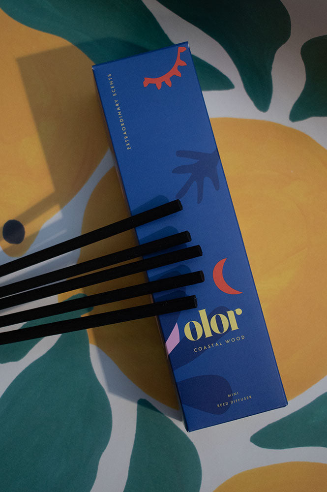 Olor Coastal Wood Mini Reed Diffuser - The Mercantile London