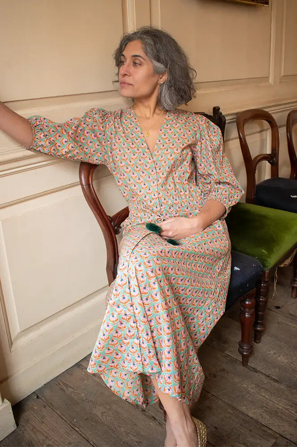 Zen Ethic Lily Opio Green Dress - The Mercantile London