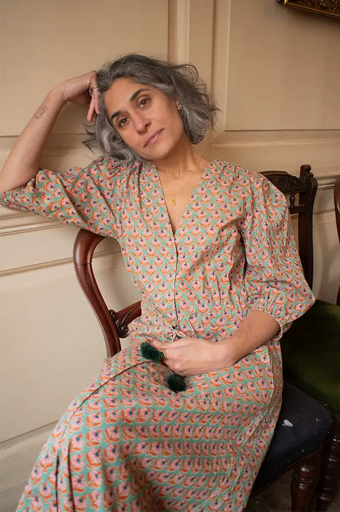 Zen Ethic Lily Opio Green Dress - The Mercantile London