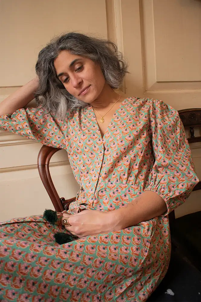 Zen Ethic Lily Opio Green Dress - The Mercantile London