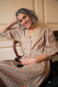 Zen Ethic Lily Opio Green Dress - The Mercantile London