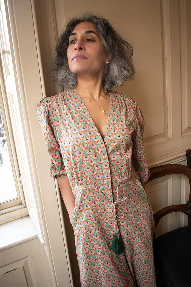 Zen Ethic Lily Opio Green Dress - The Mercantile London