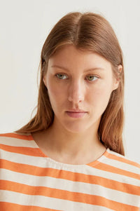 Compania Fantastica Bamboo Orange Stripe Top - The Mercantile London