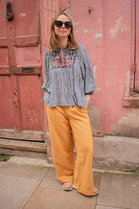 Emile Et Ida Daim Mustard Trousers - The Mercantile London