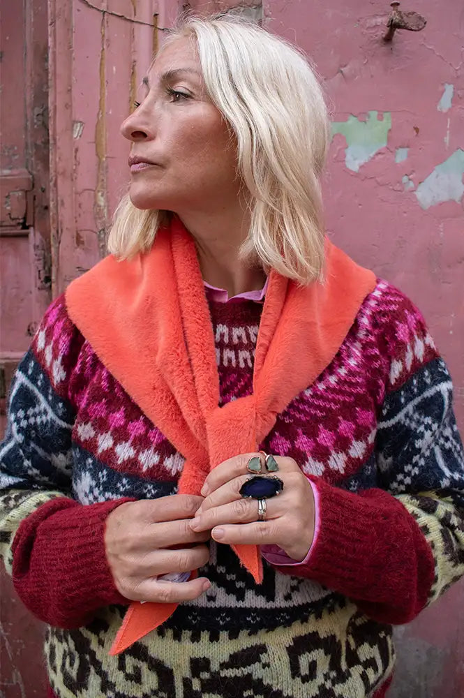 Molliolli Furbana Coral Red Bandana