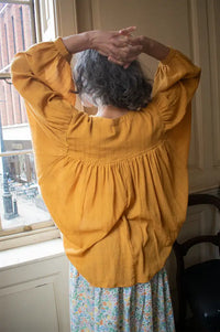 Charlie Joe Sandu Mustard Blouse - The Mercantile London