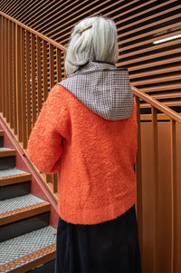 FRNCH Syros Orange Knitted Cardigan