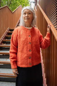 FRNCH Syros Orange Knitted Cardigan