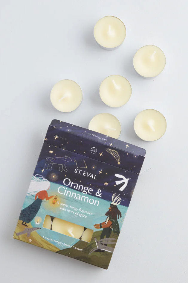 St. Eval Orange & Cinnamon Scented Tealights - The Mercantile London