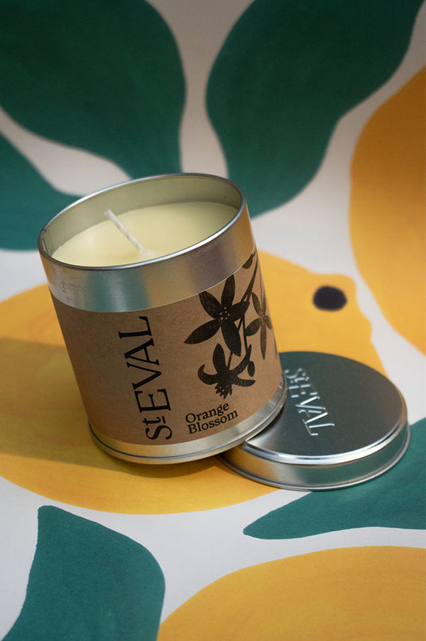 St. Eval Orange Blossom Scented Tin - The Mercantile London