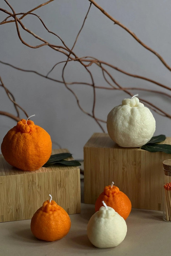 Maison Bohiti Large Orange Tangerine Candle - The Mercantile London