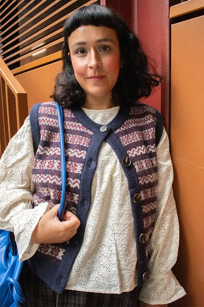 Orfeo Aliena Jacquard Knitted Vest