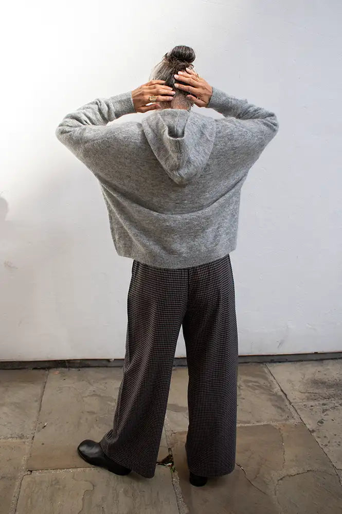 Orfeo Farrah Grey Hooded Jumper