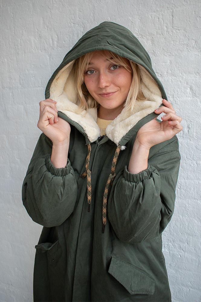 Orfeo Billy Khaki Parka - The Mercantile London