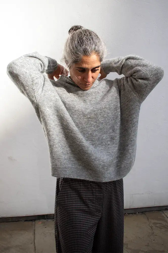 Orfeo Farrah Grey Hooded Jumper