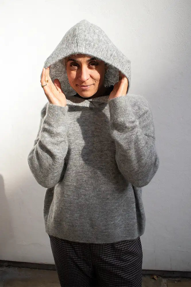 Orfeo Farrah Grey Hooded Jumper
