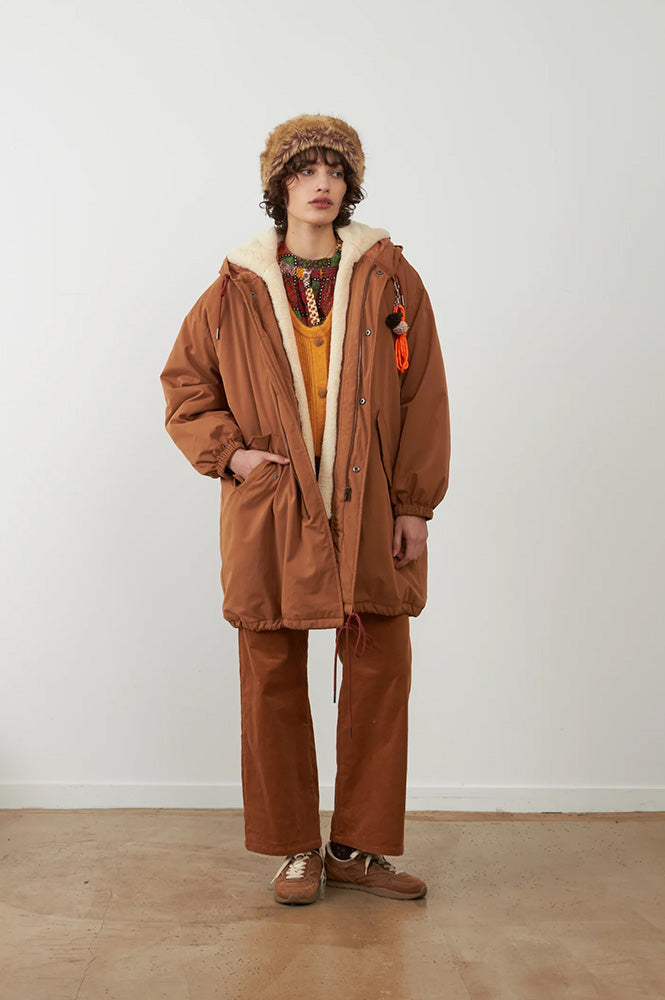 Orfeo Billy Camel Hooded Coat