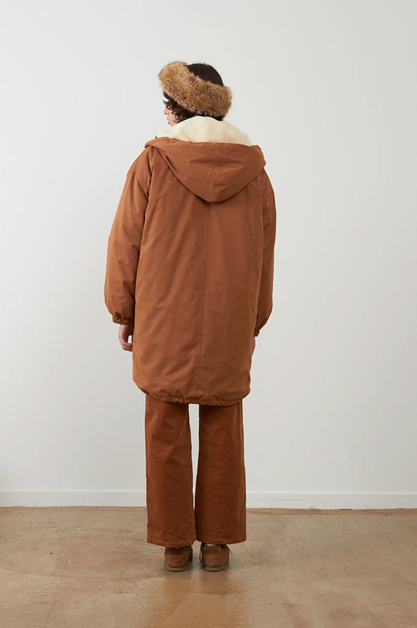 Orfeo Billy Camel Hooded Coat