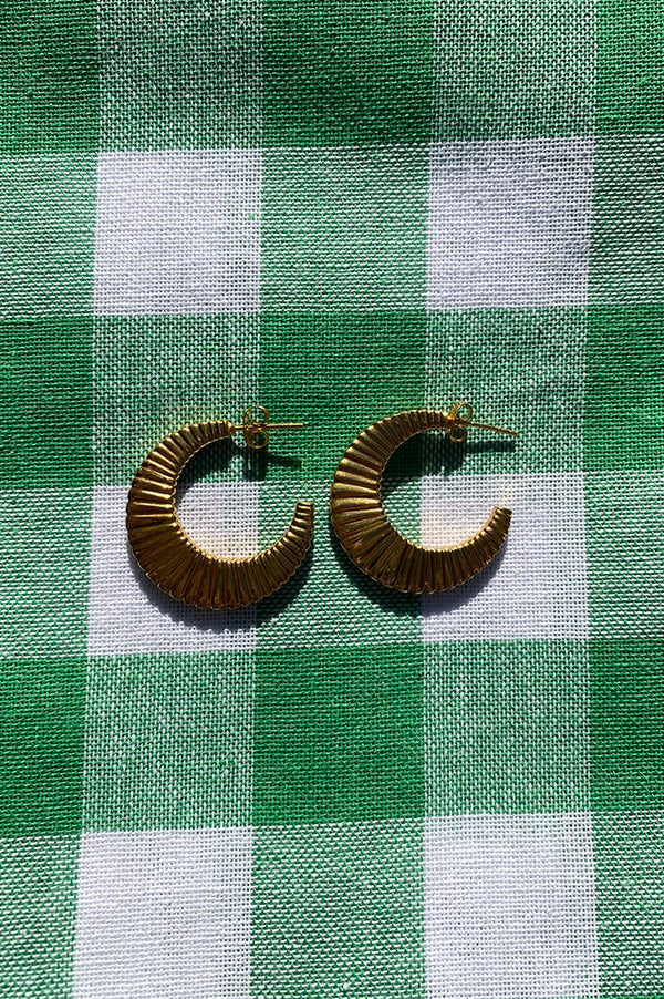 By-Bar Loni Gold Earrings - The Mercantile London