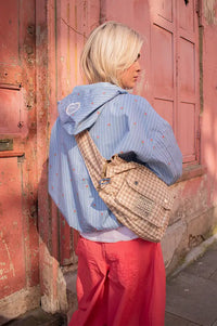 Flotte Darius Oxford Blue Waterproof Bomber Jacket - The Mercantile London