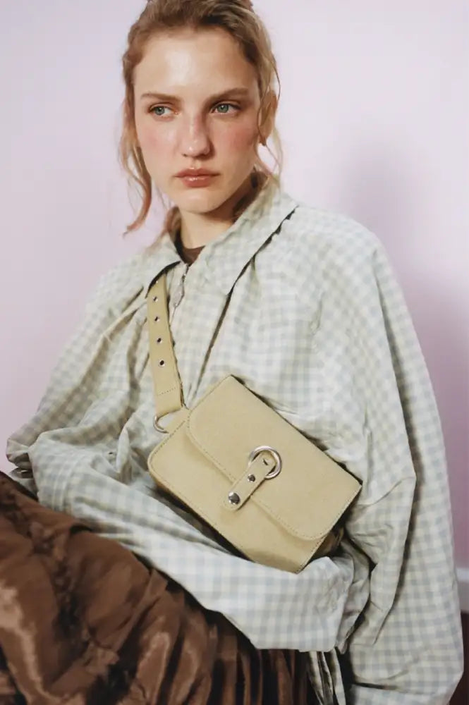 Damson Madder Lailah Oyster Gingham Lightweight Bomber