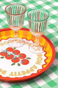 Talking Tables Bon Appetit Tomato Tin Tray - The Mercantile London
