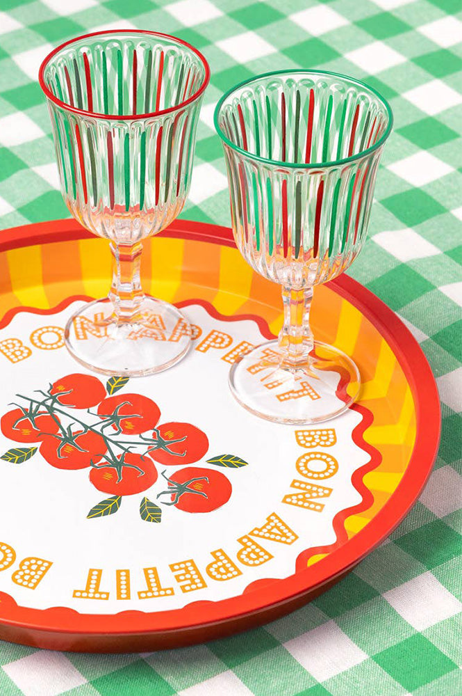 Talking Tables Bon Appetit Tomato Tin Tray - The Mercantile London