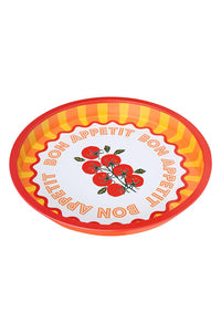 Talking Tables Bon Appetit Tomato Tin Tray - The Mercantile London
