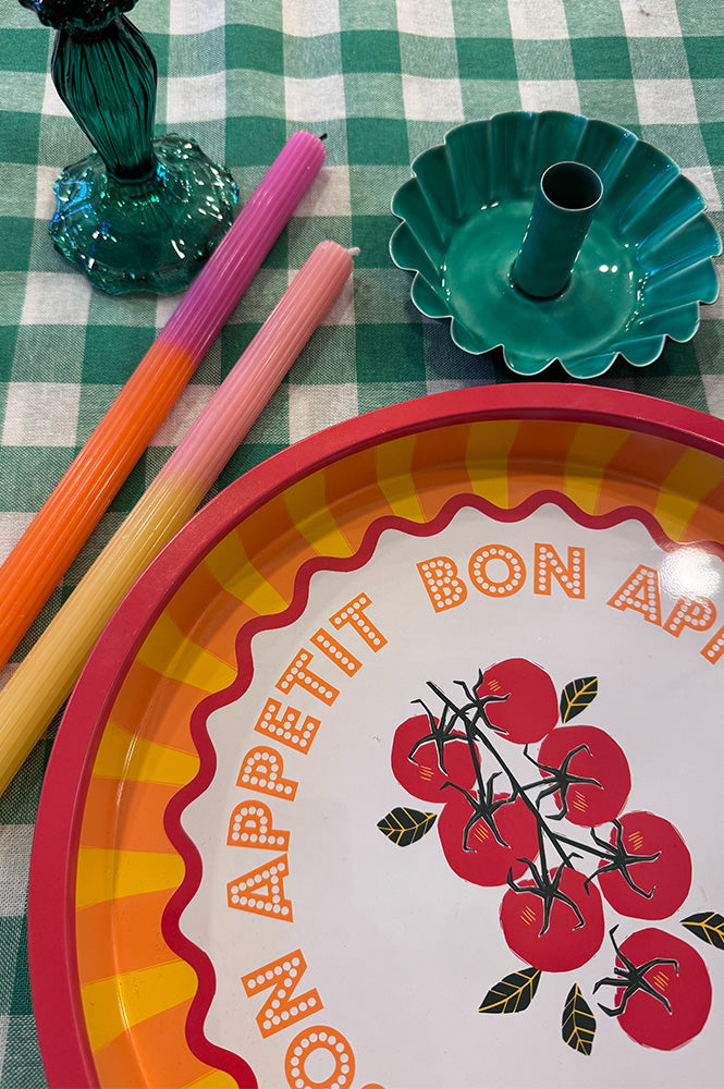 Talking Tables Bon Appetit Tomato Tin Tray - The Mercantile London